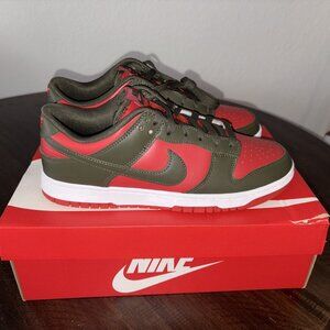 Nike Dunk Low Retro Mystic Red Men’s Basketball Shoes Size 10 #DV0833-600